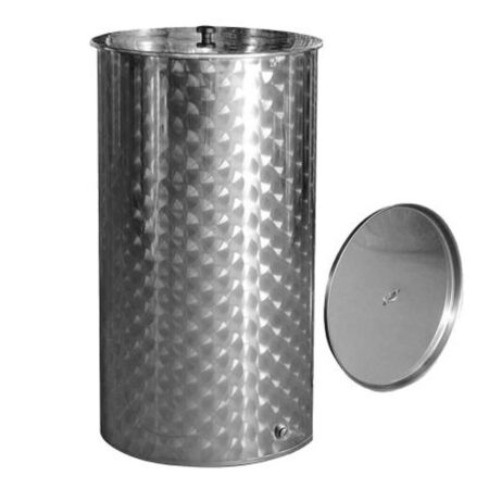 Δοχεία Inox με Φαρδύ Καπάκι 50lt-1000lt ανοξείδωτα δοχεία