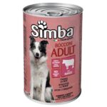 κονσέρβα σκύλου simba με μοσχάρι 1230gr