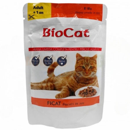 Biocat Premium φακελάκι για γάτες με συκώτι 100gr