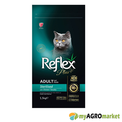 Reflex plus cat adult sterilized chicken 1,5kg