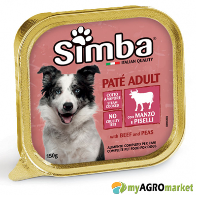simba πατε για σκυλους μοσχαρι 150γρ
