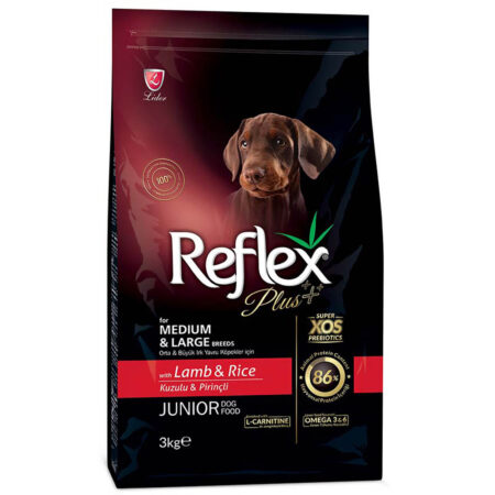 Σκυλοτροφή για κουτάβια Reflex Plus Medium/Large Junior Αρνί 3kg