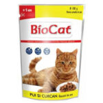 υγρή τροφή για γάτες με κοτόπουλο Biocat 100gr