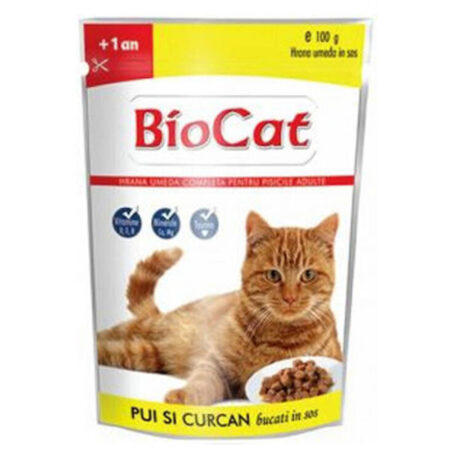 υγρή τροφή για γάτες με κοτόπουλο Biocat