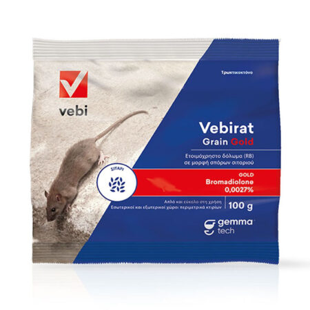 ποντικοφάρμακο σιτάρι κόκκινο Vebirat Grain Gold 100gr