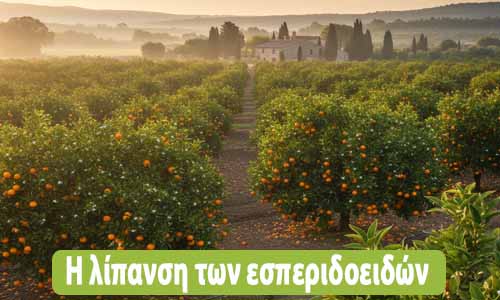 Πότε βάζουμε λίπασμα στα εσπεριδοειδή;