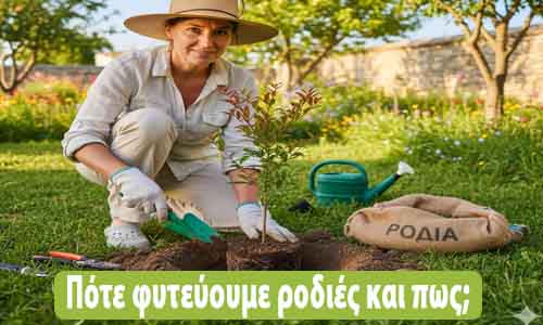 πότε φυτεύουμε ροδιά και πως