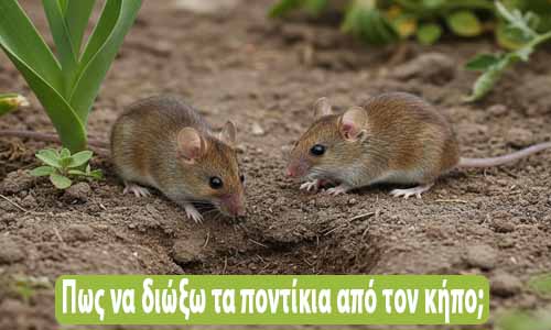 πως να διώξω τα ποντίκια από τον κήπο